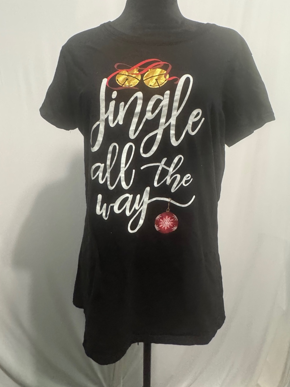 🌹Black 'Jingle All The‎ Way' T-Shirt